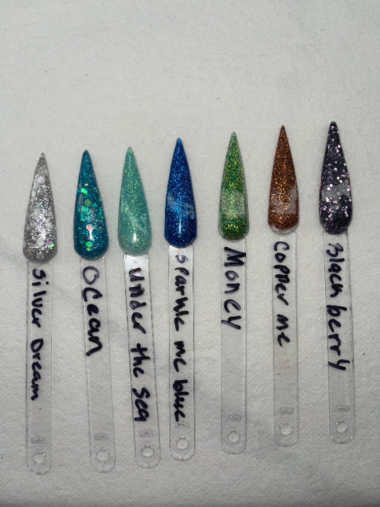 GLITTER ACRYLIC POWDERS